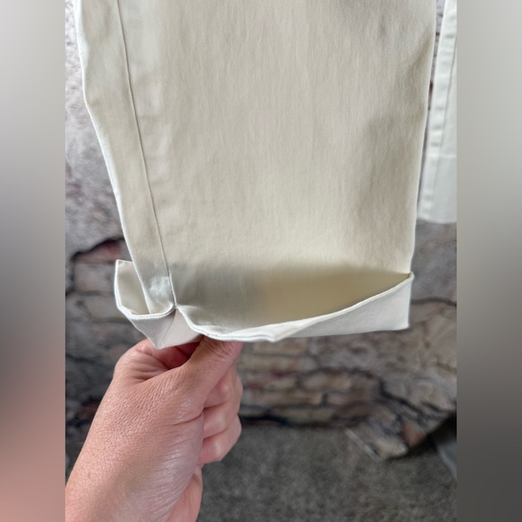 Eileen Fisher Women's Cream Chinos small   MN106 - Picture 5 of 5